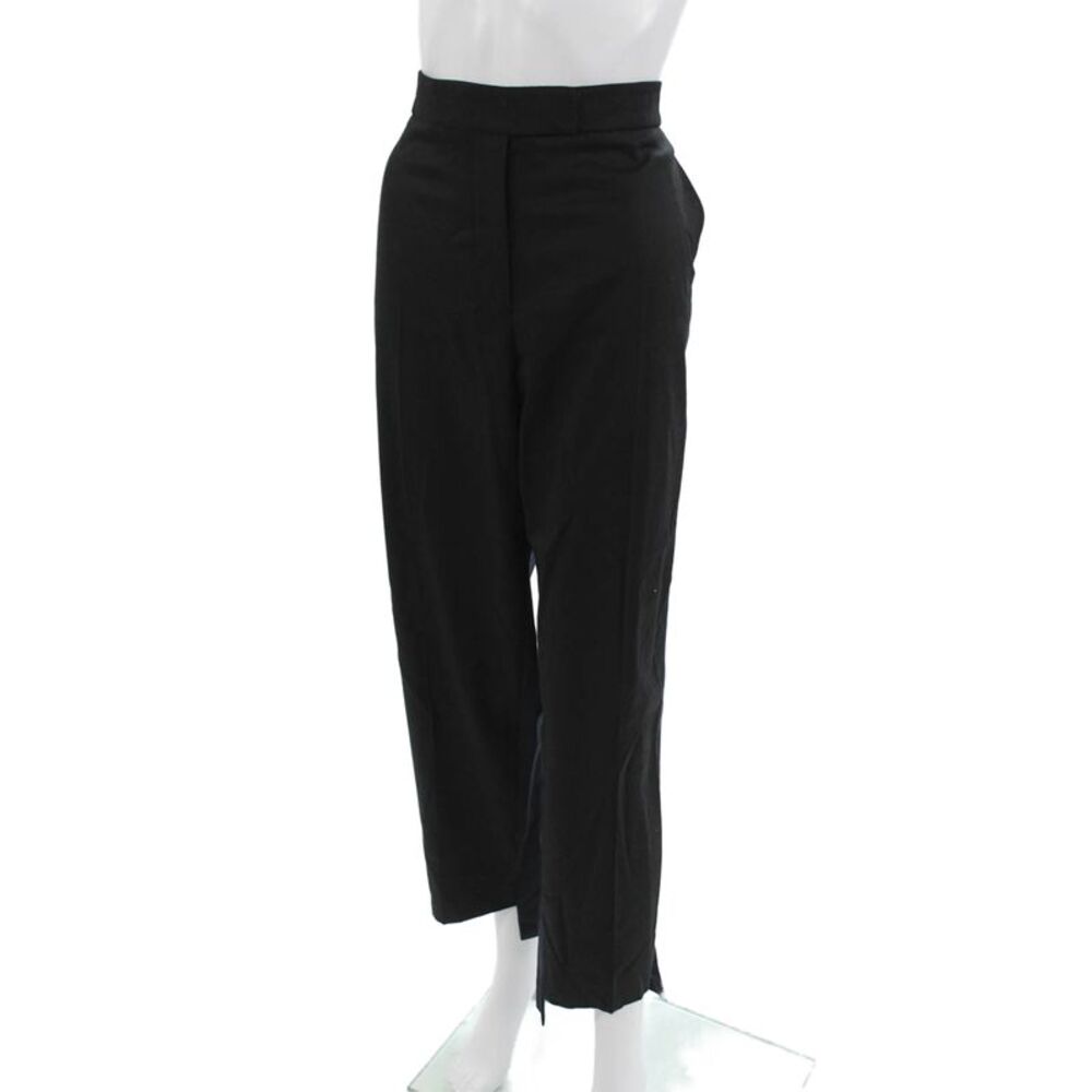 Stella McCartney Women Dress Pants Black Wool Hook & Eye Size 48 - Picture 2 of 7